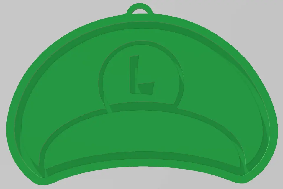 EASY TO PRINT, Luigi, CHRISTMAS ORNAMENT