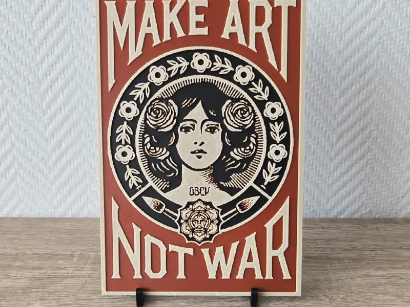 Make art Obey street art