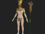Fantasy Serpent Queen Cosplay Outfit-0