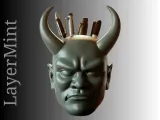 Devil Head Pen Holder – 3D Printable STL-0