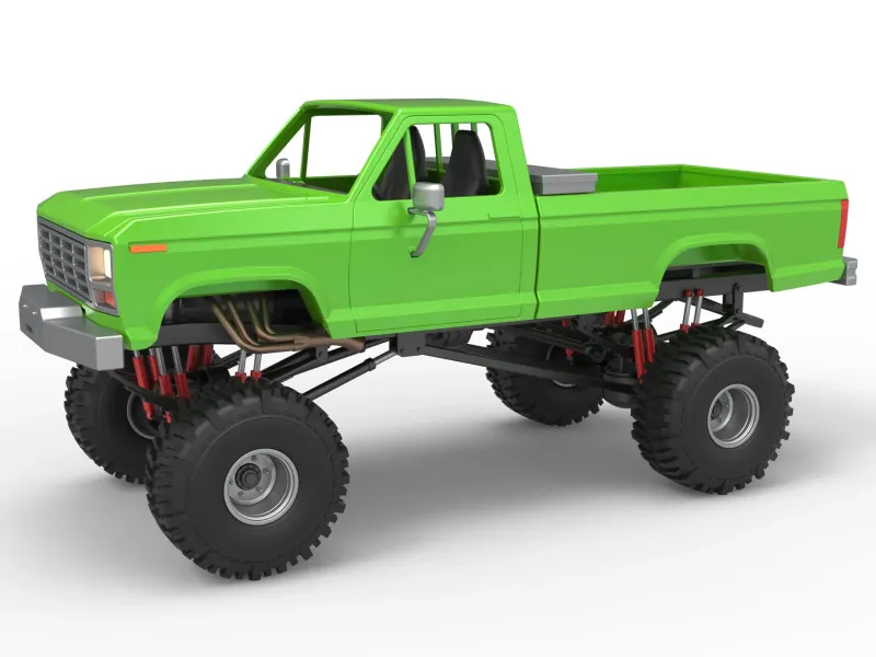 Wheel Standing Mega Truck Scale 1:25