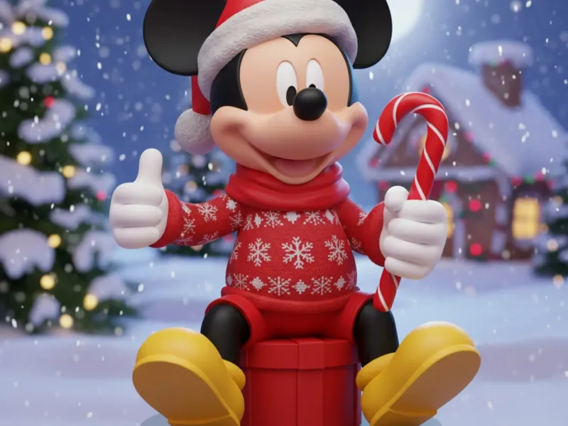 christmas mickey