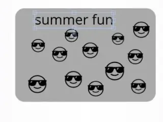 summer fun key ring