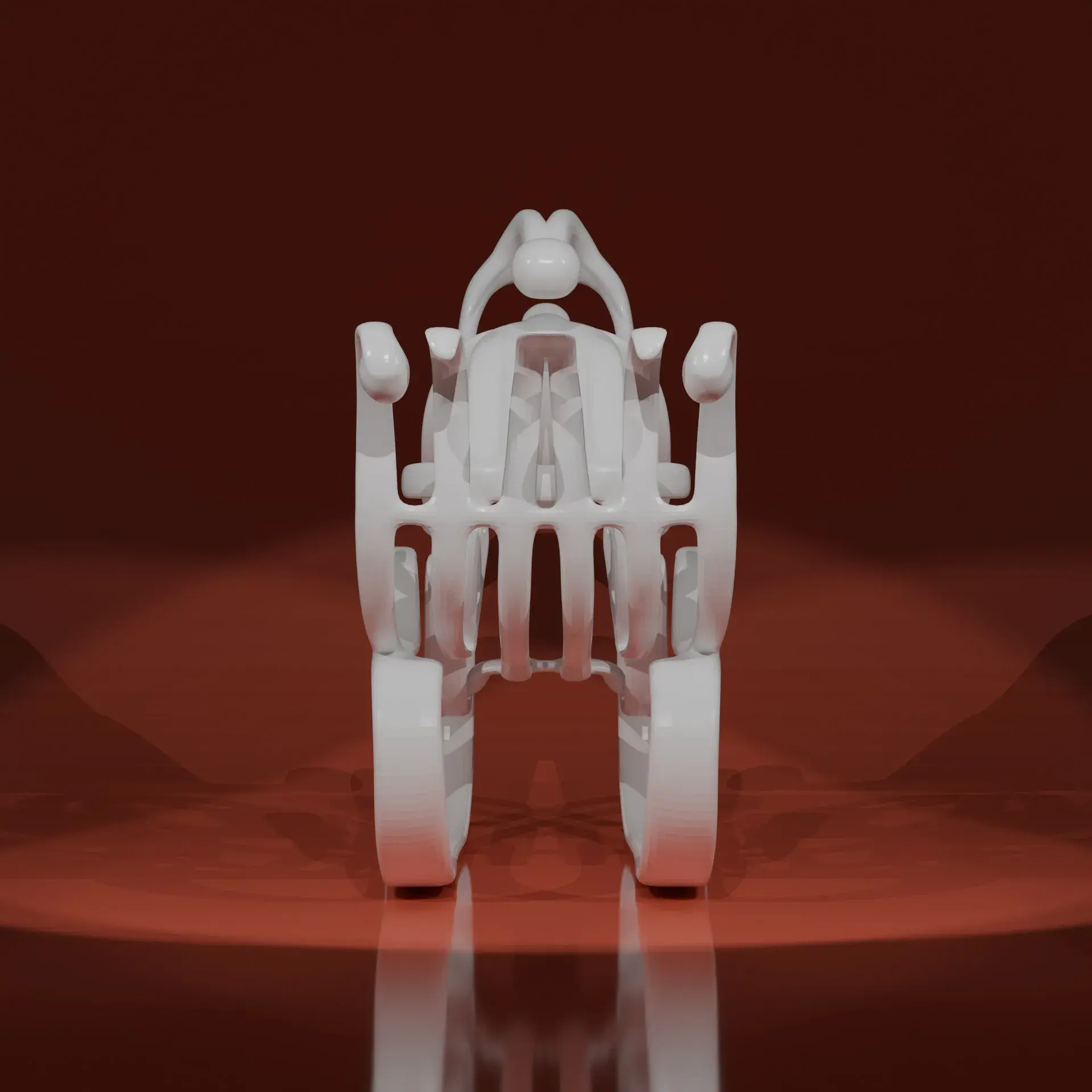 Santa Sleigh Sculpture