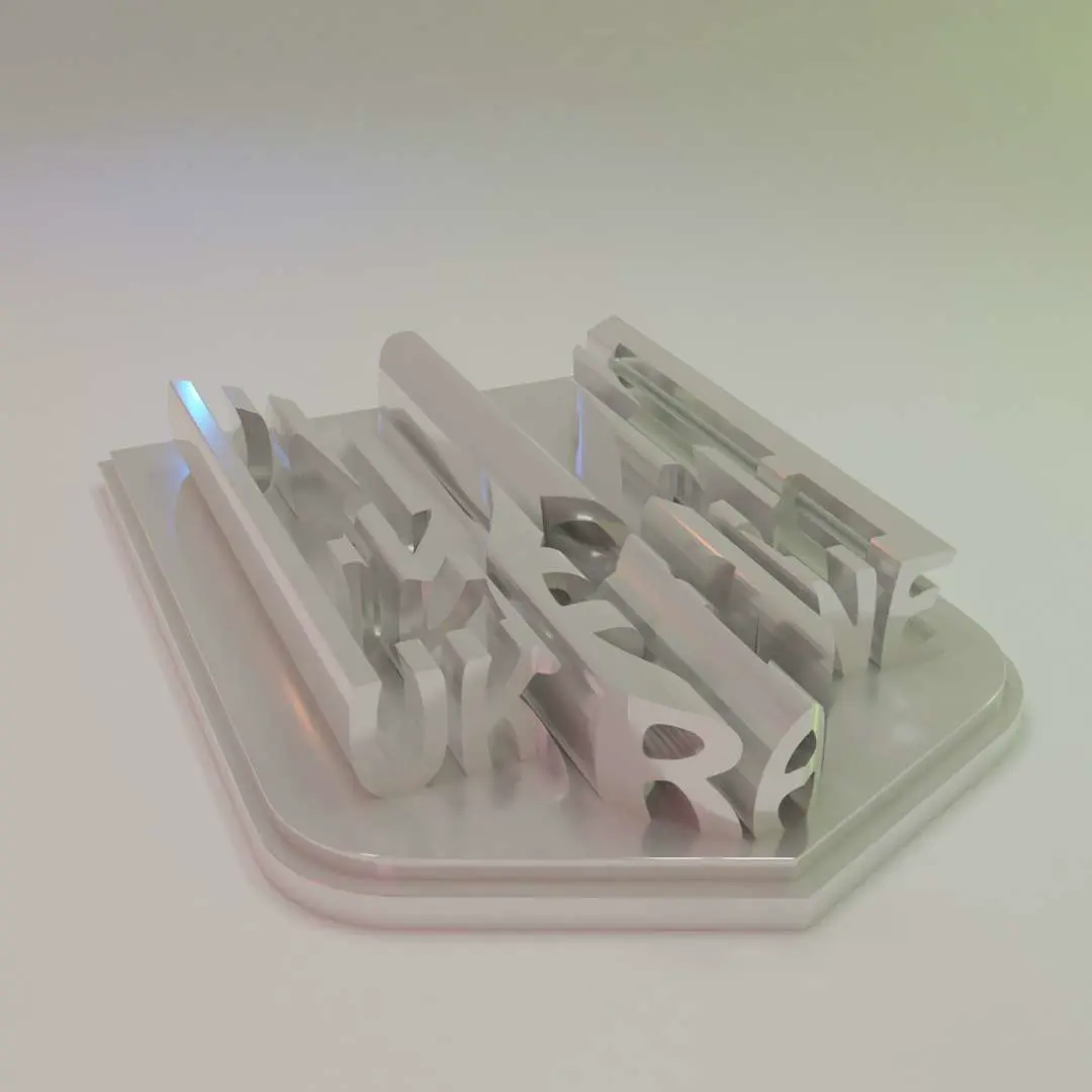 BANDIERA 3D DELL'UCRAINA