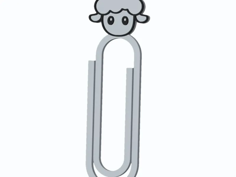Sheep Head - Farm Animals - Paperclip v1