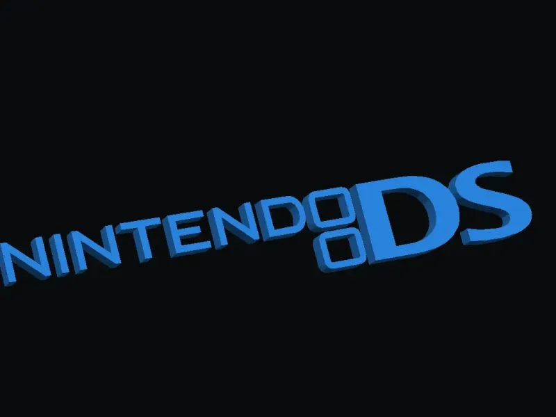 Nintendo DS lettering 