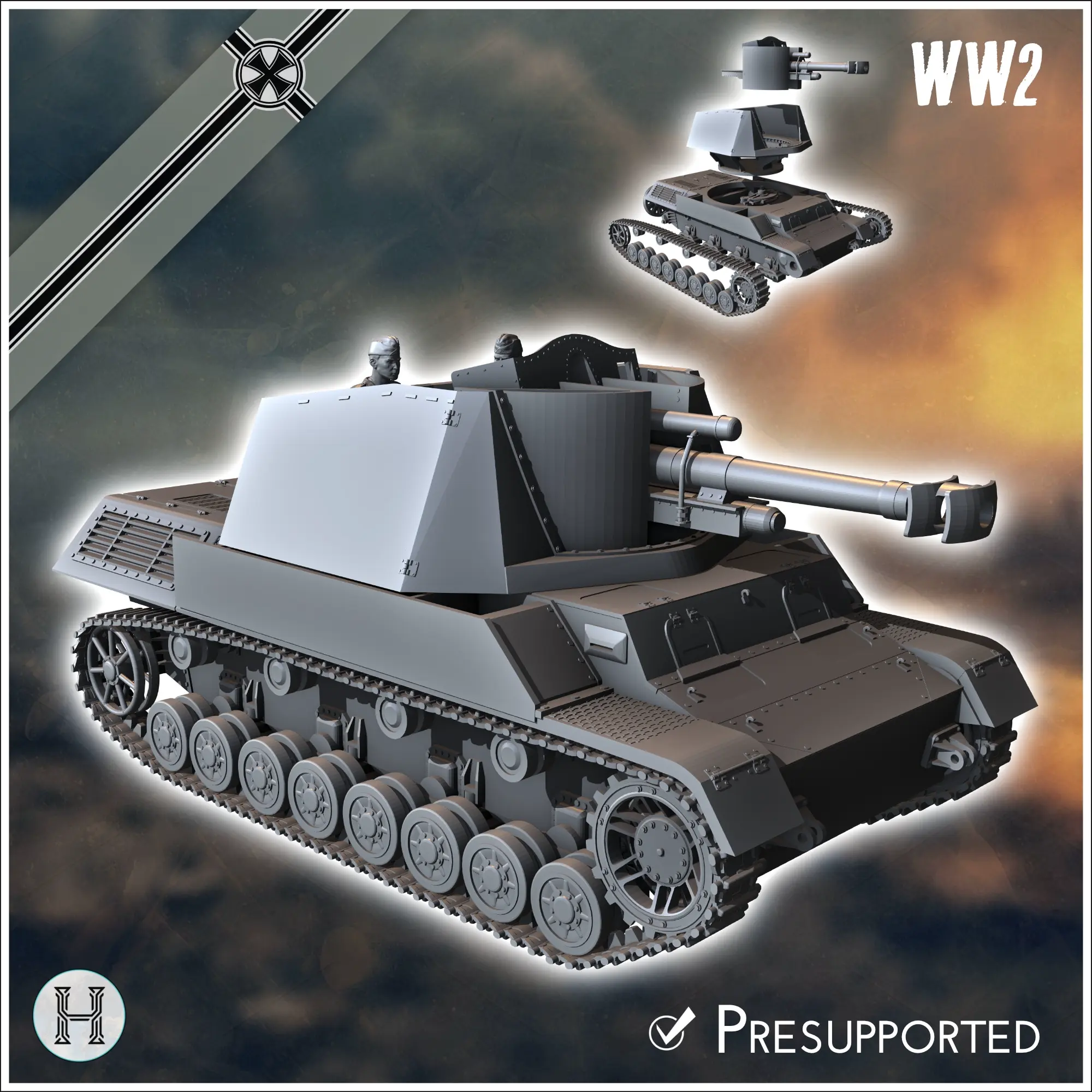 German WW2 vehicles pack (Panzer IV variants No. 3) - ww2 mi
