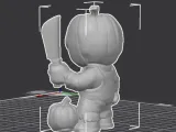 Pumpkin Guardian – 3D Printable Statue-3