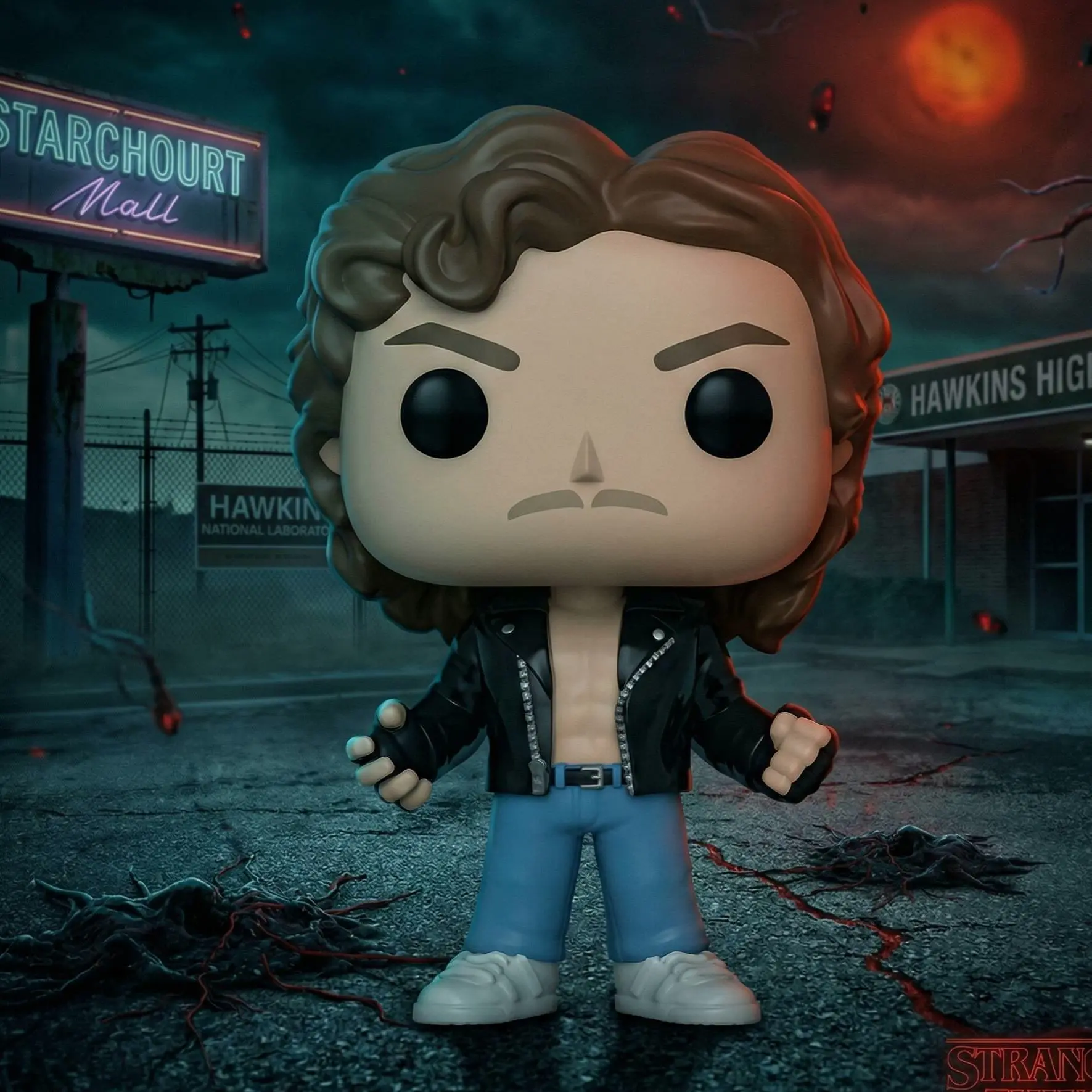 Funko of Billy from Stranger Things