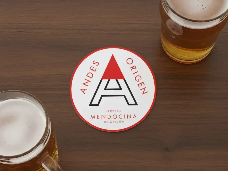 Andes Origen Roja Coaster - Apoyavasos