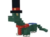 Dapper Block Dinosaur Figure 3D Model STL Printable-0