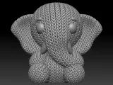 Knitted Elephant-4
