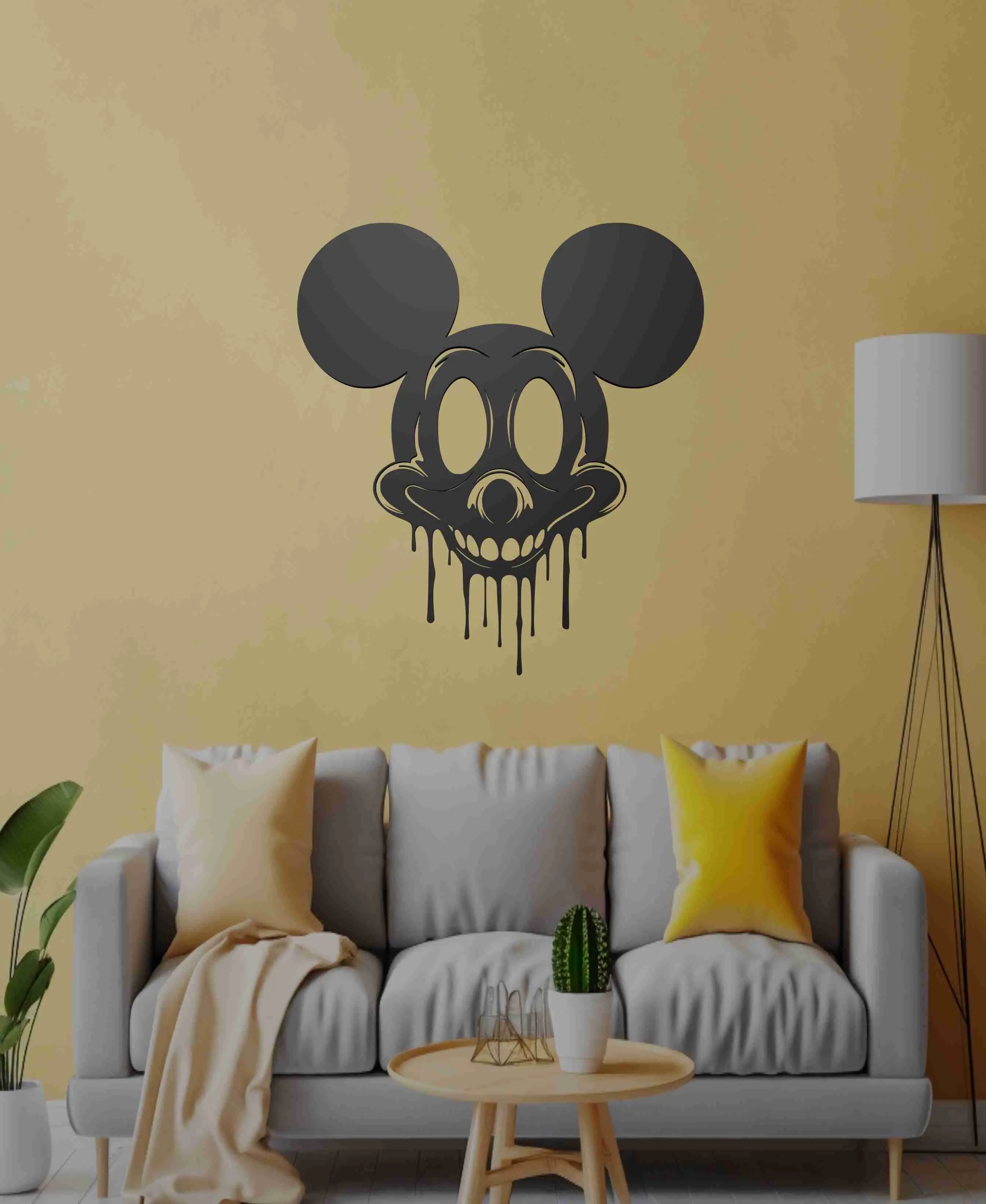 Horror Mickey Mouse Wall Art