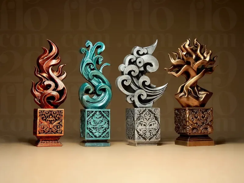 Estatuetas dos Elementos