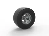Rear wheel of vintage dragster Version 2 Scale 1:25-7