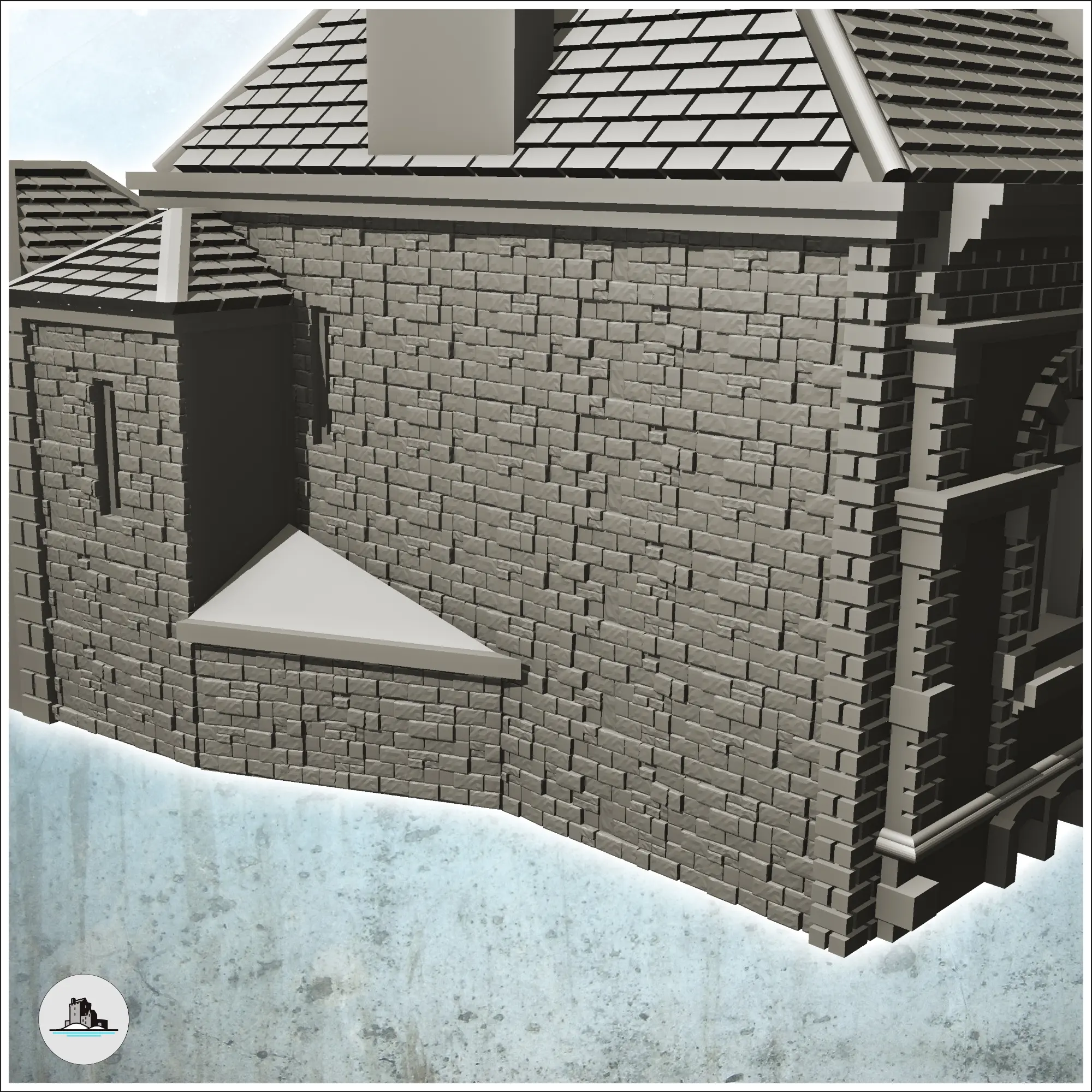 Building 1909 (Pegasus Bridge, Normandy) - miniatures warham