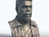Ron Perlman Low Poly Bust - Character Actor Sculpture-9