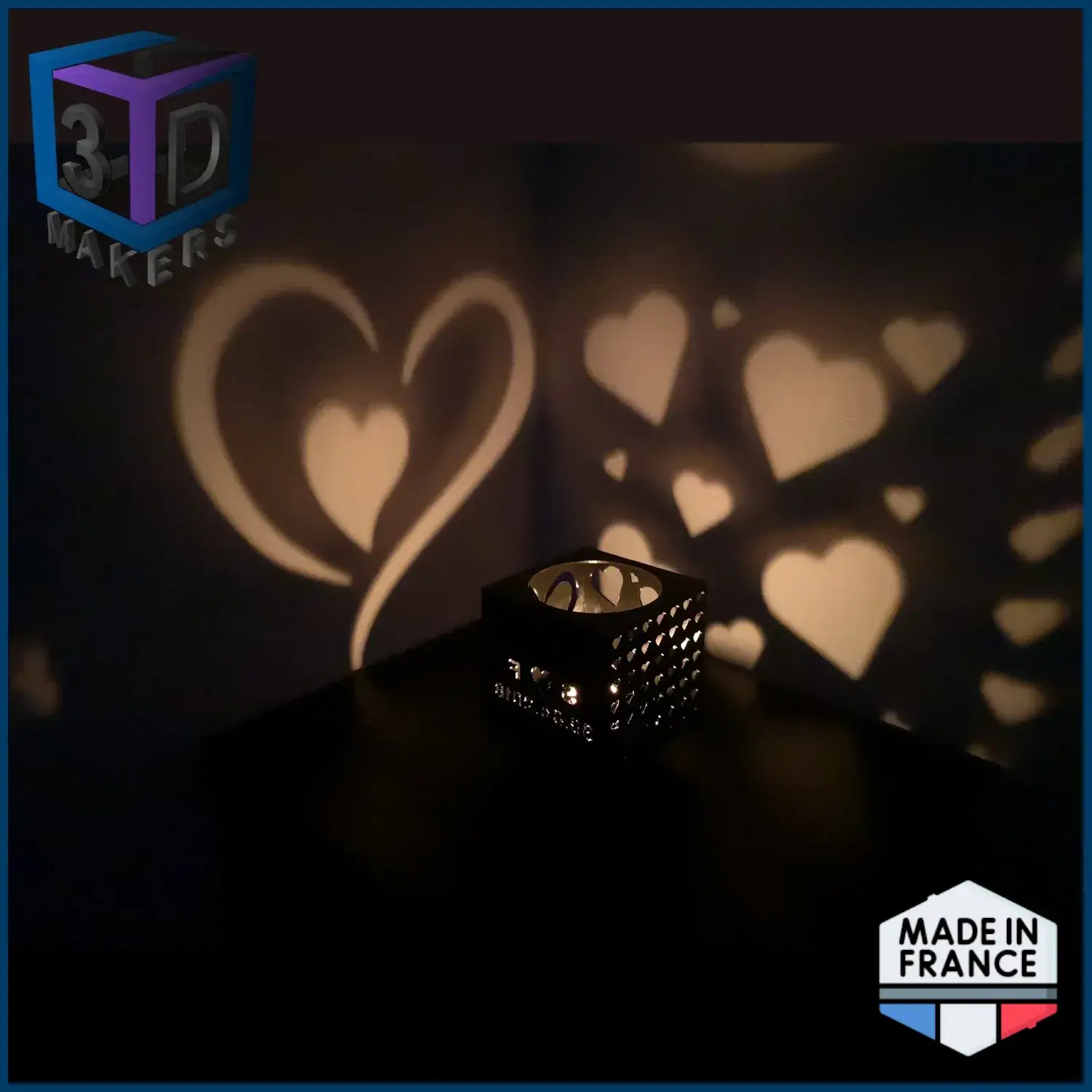 Valentine's Day Candle Lantern – Romantic Shadows
