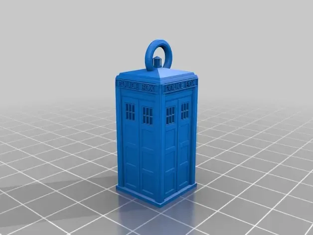 Tardis (doctor who) keychain