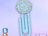 Paperclip come on teacher 2 - bookmark-1
