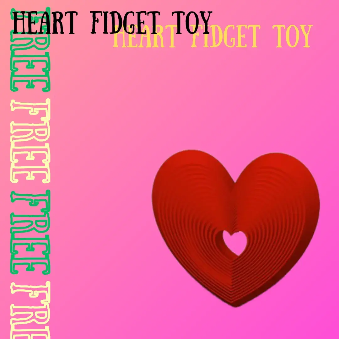 Fidget flexi heart toy