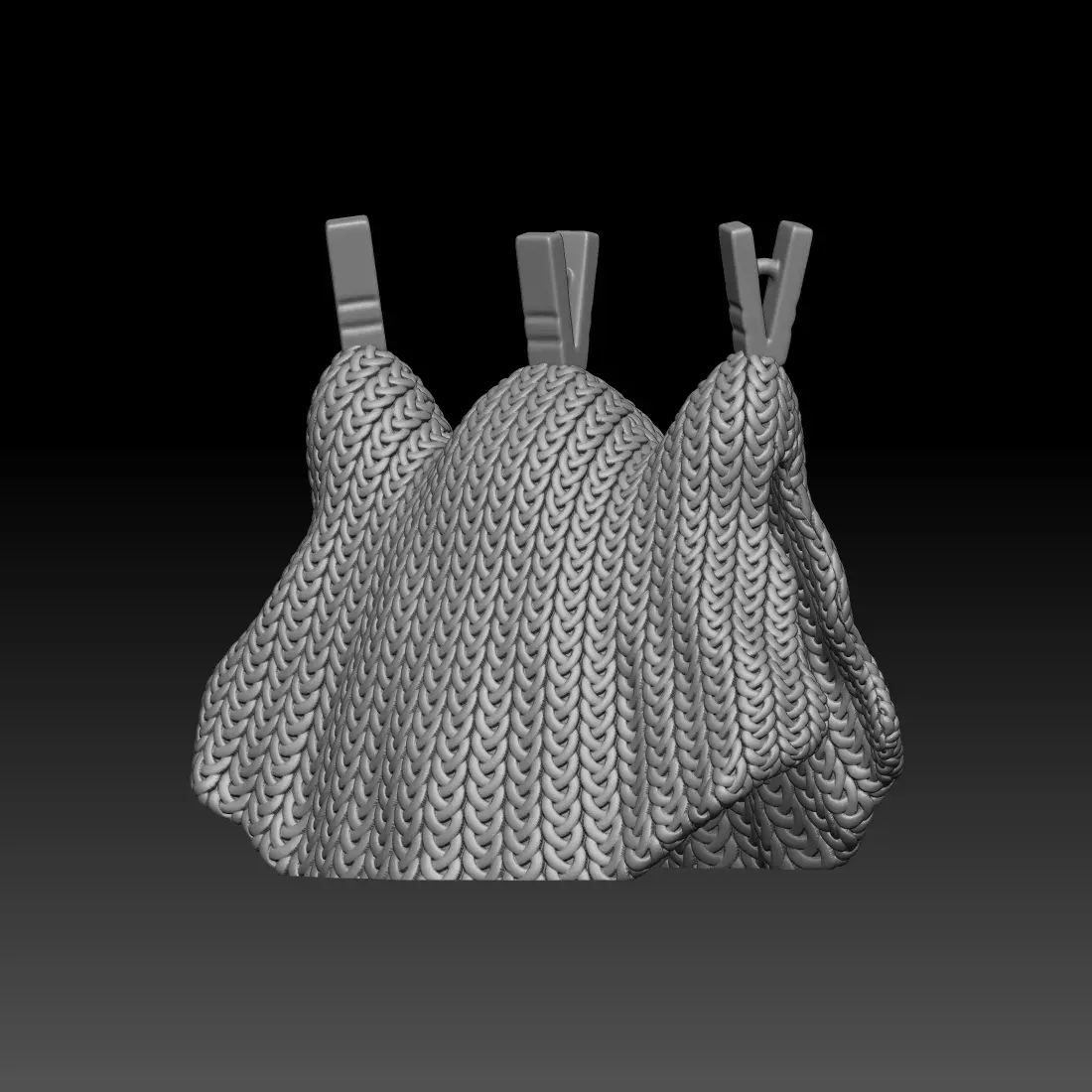Knitted Hanging Ghost