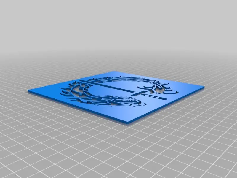 Genji Dragon Blade stencil