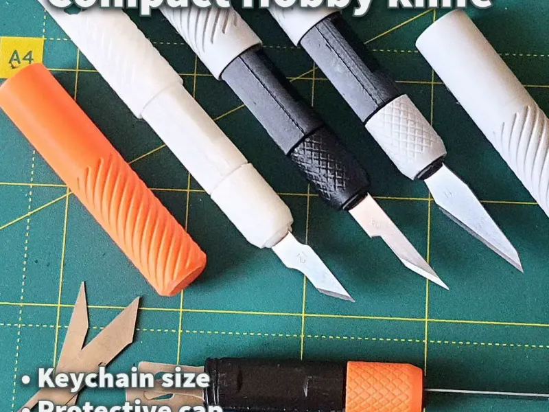 Compact hobby knife