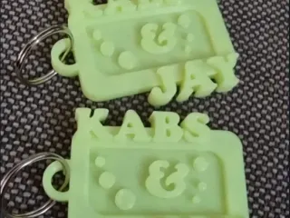 Kabs and Jay Key Chain