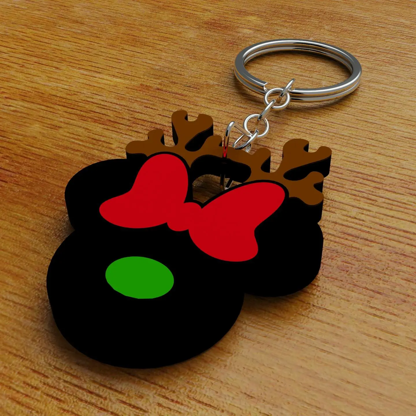 Minnie Reindeer Keychain