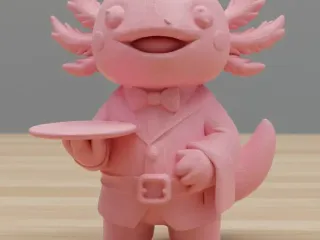 Chibi Axolotl Butler