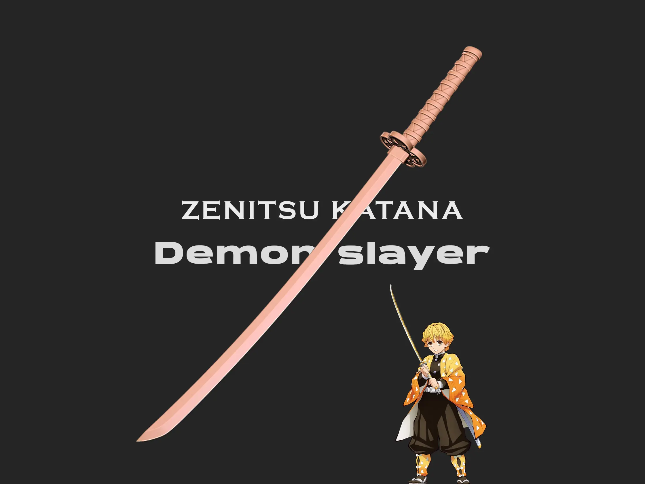 Katana Zenitsu Demon slayer - Modelo de impresión 3D