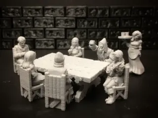 Townsfolke: Tavern Patrons (28mm/32mm scale)
