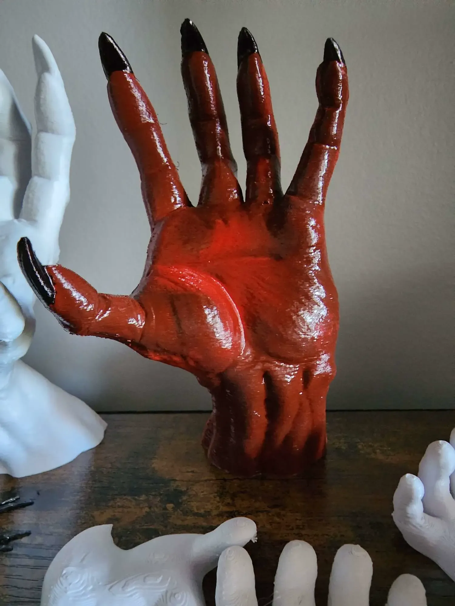 devil hand reaching out 