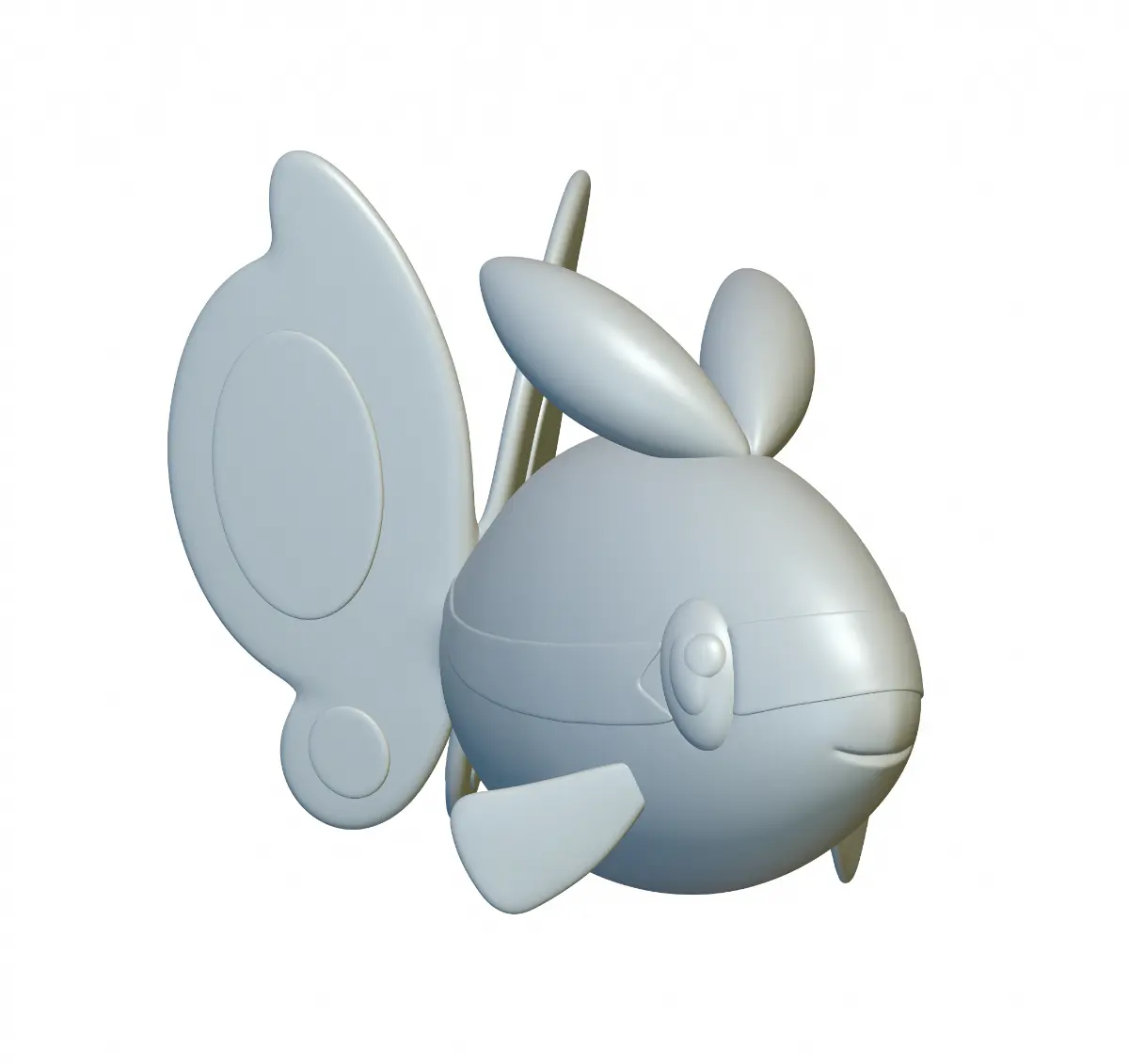 Pokemon Finneon #456 - Ready for 3D Printing!