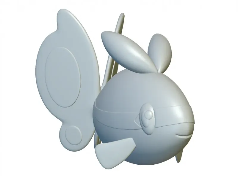 Pokemon Finneon #456 - Prêt pour l'impression 3D !