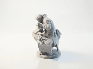 Iron Jenner Post Classical Sculpture 3D Printable