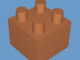 Simple Lego block 2×2-0