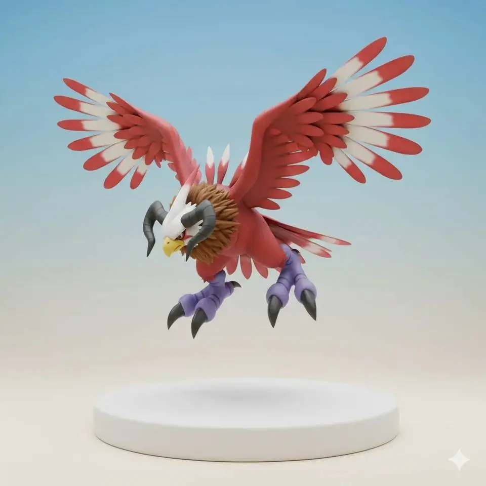 Aquilamon Digimon Creature Model