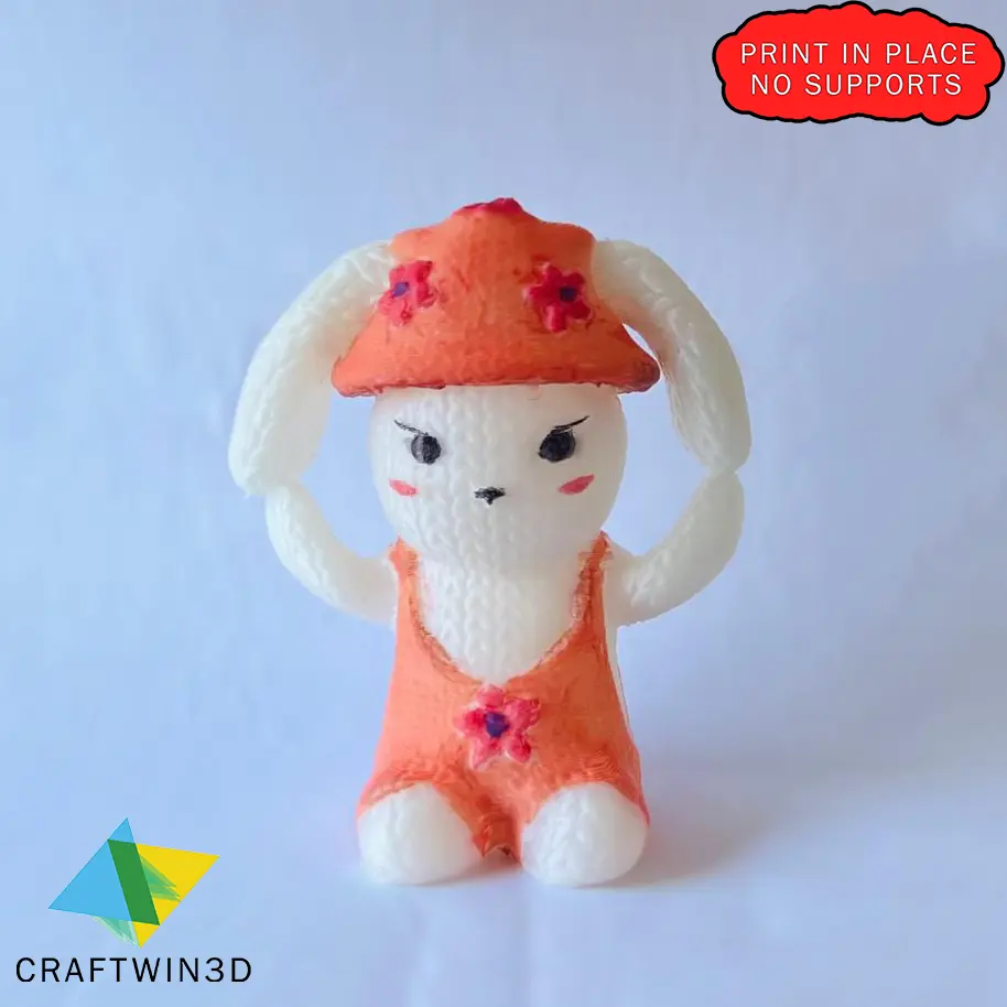 PRINT IN PLACE TEDDY STRICKEN STIL KEINE UNTERSTÜTZUNG MIT 3MF