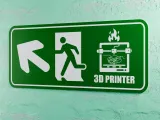 3D Printer Emergency Sign - Left Arrow Up-Left-1