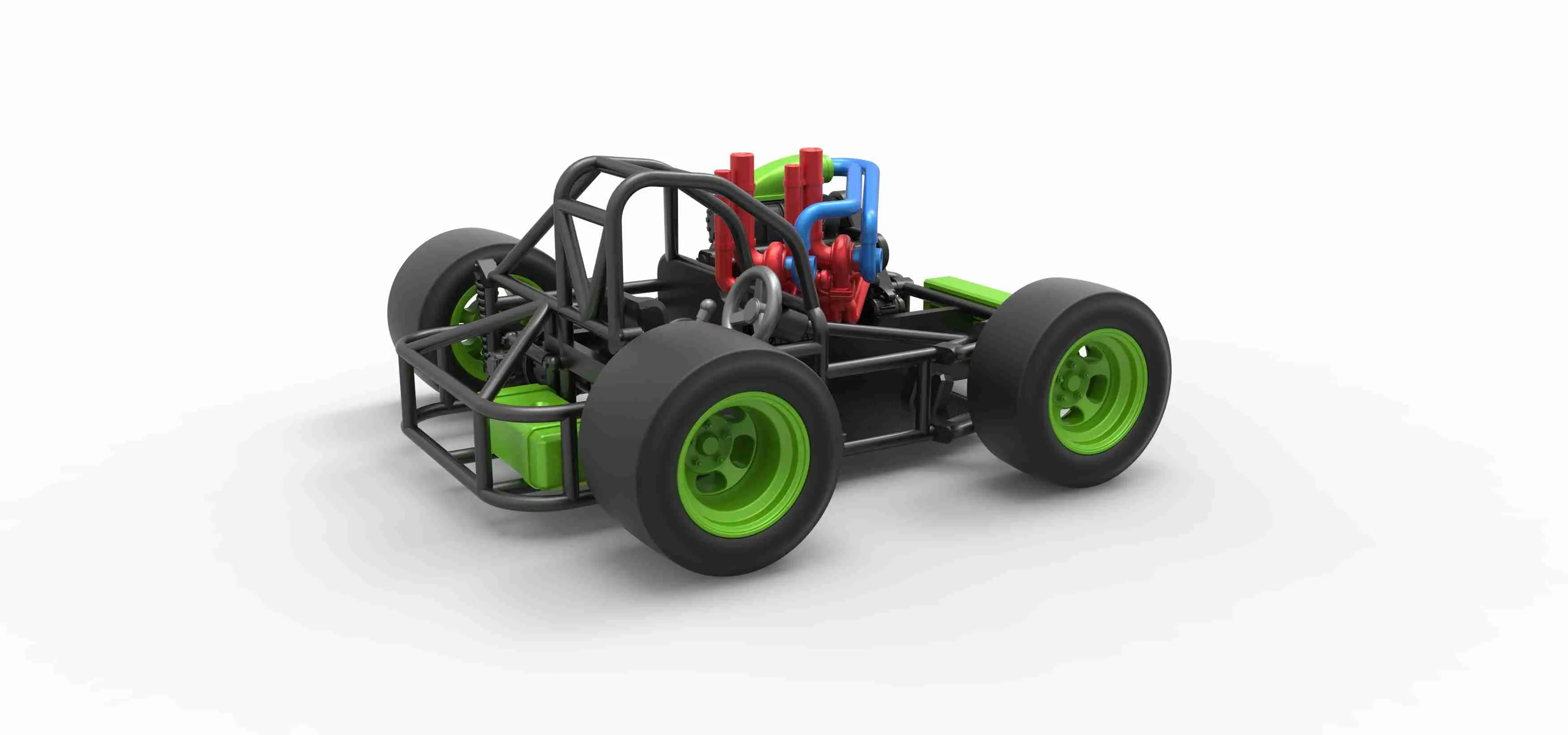 Concept crazy kart Scale 1:25