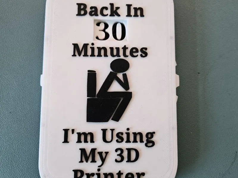 Gone to use my 3d printer sign for office or home :)