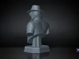 Spider-Noir Bust STL Marvel 3D Print Sculpture  Model-5