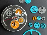 Aesthetic Gear Clock-1