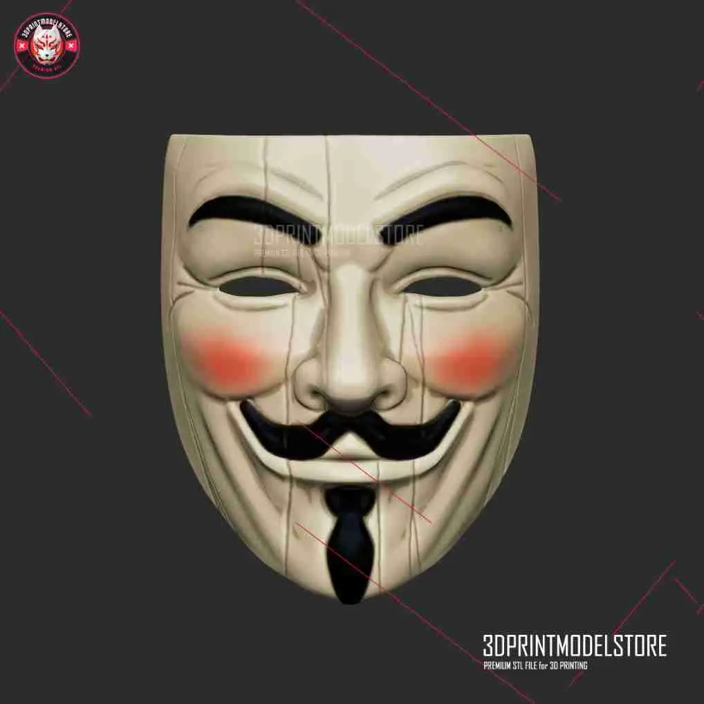Guy Fawkes Maske - Cosplay Halloween Kostüm