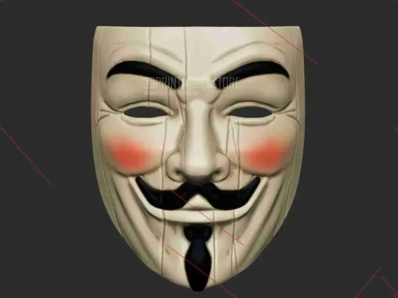 Guy Fawkes Mask - Cosplay Halloween Costume