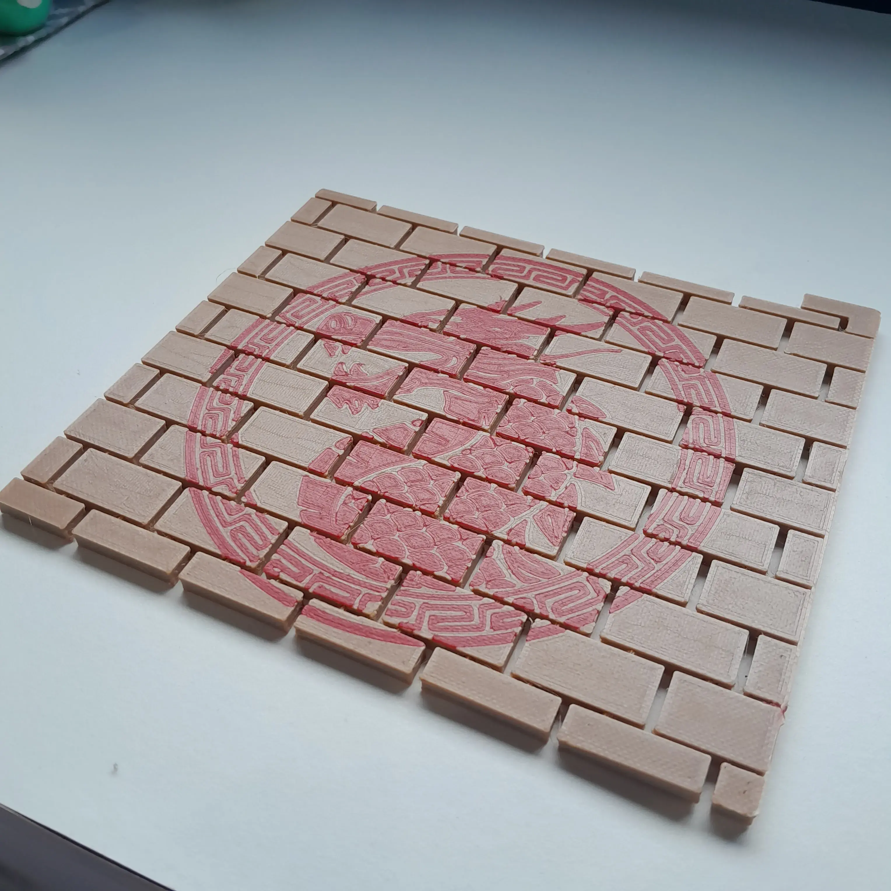 Chinese dragon dinning table mat