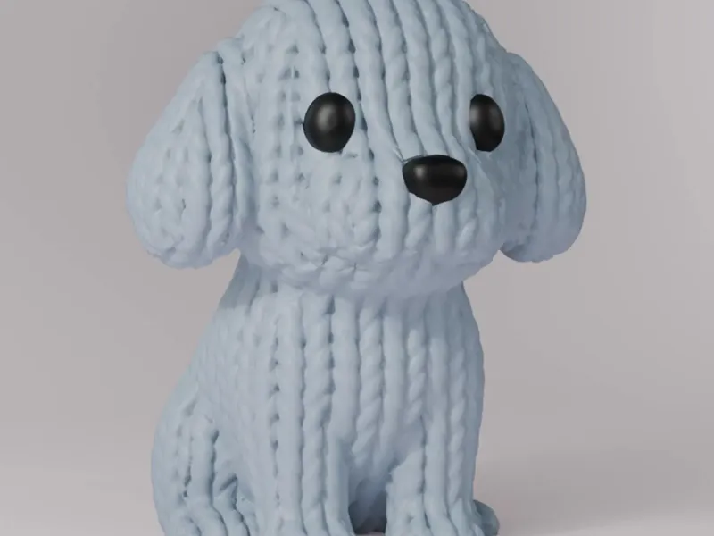 KNITTED DOG